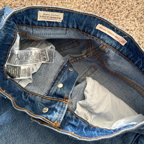 Levi’s Ribcage Straight Ankle Jeans in Dance Around size 29 - Picture 11 of 12